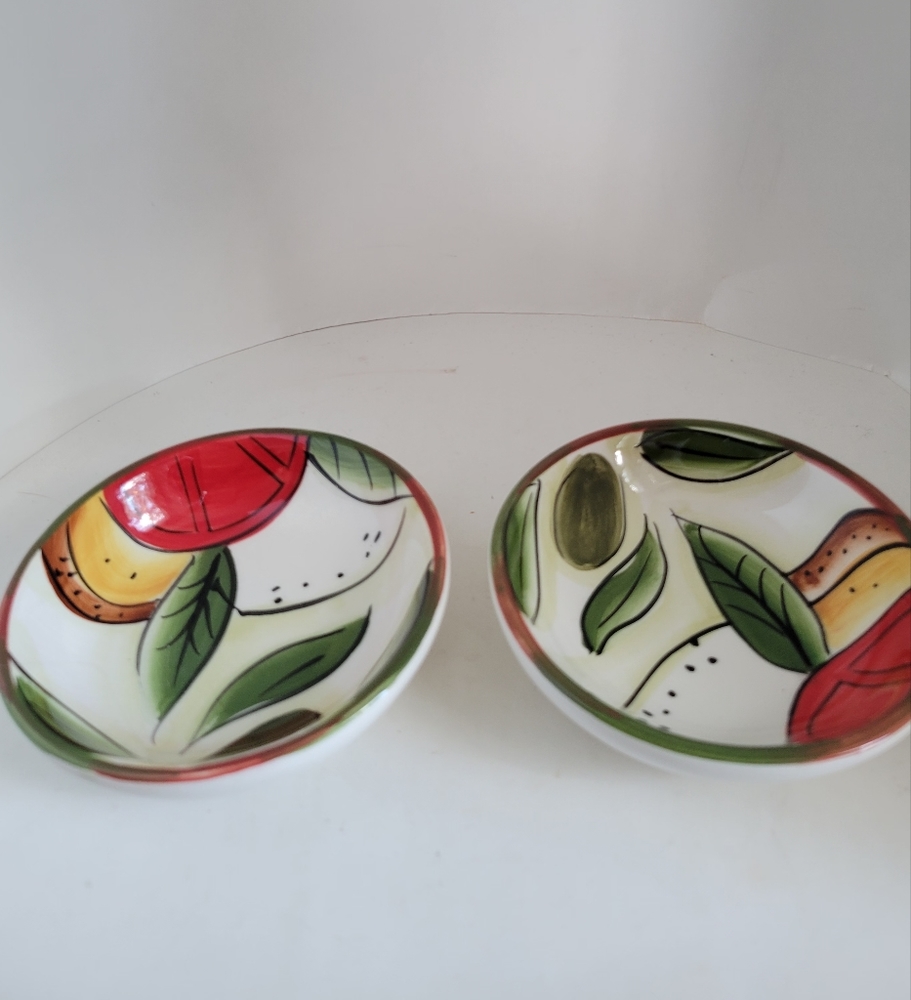 The Pampered Chef Oil Dipping Dishes Set Of 2 (Retired #2310)